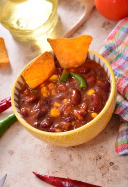 Lezzetli chili con carne kase