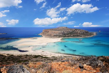 güzel Balos lagün Crete, Yunanistan