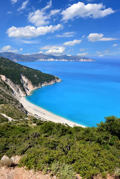 Beautiful Myrtos Beach Kefalonia Greece — Stock Photo, Image