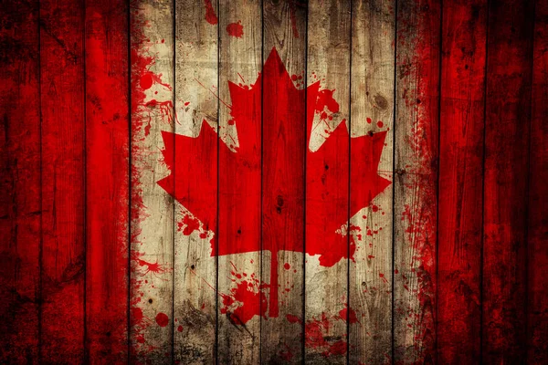 Vlag Van Canada Als Achtergrond — Stockfoto