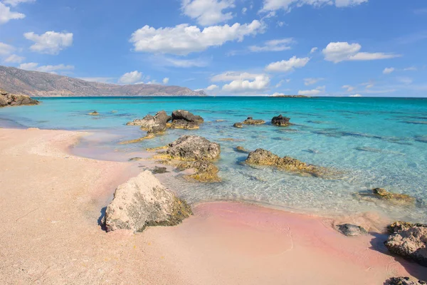Famosa Praia Elafonisi Ilha Grécia Creta — Fotografia de Stock