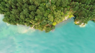 Hava, yatay, Akdeniz'in turkuaz su