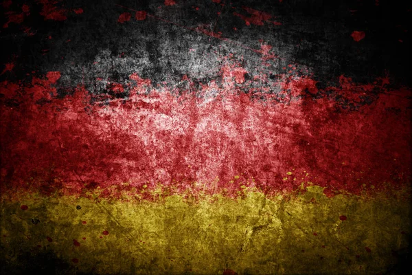 Dark Grunge Duitsland Vlag Achtergrond — Stockfoto