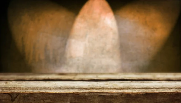 Empty Wooden Table Grunge Background — Stock Photo, Image