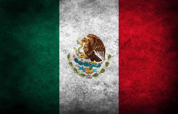 Grunge Ciemnym Tle Flaga Meksyku — Zdjęcie stockowe