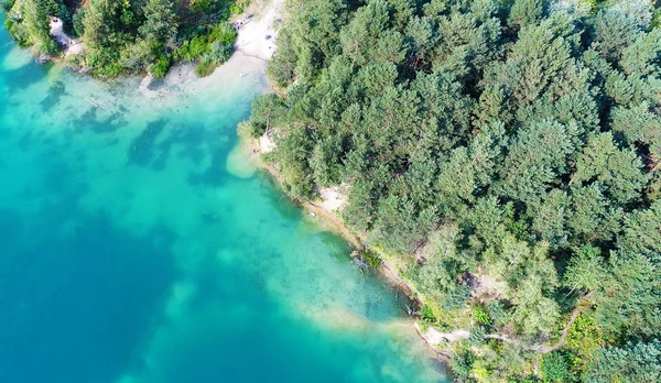 Aerial Landskap Medelhavet Med Turkost Vatten — Stockfoto