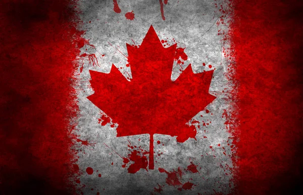 背景としてカナダの国旗 — ストック写真