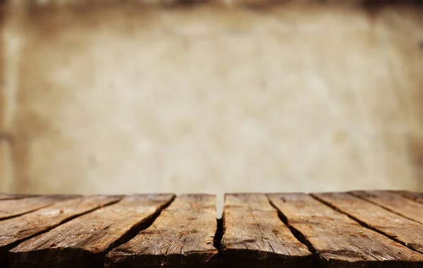 Tom Träbord Med Abstrakt Bakgrund — Stockfoto