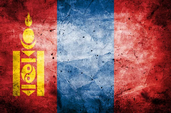 Mongolia Flag Background — Stock Photo, Image