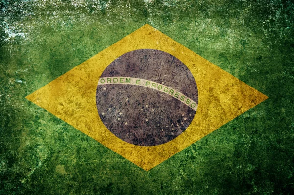 Flagga Brasilien Som Bakgrund — Stockfoto