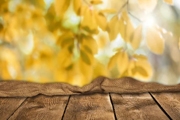Pusty Drewniany Stół Naturalnego Tła — Zdjęcie stockowe