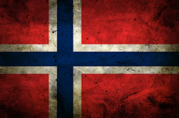 暗いグランジ ノルウェーの旗の背景 — ストック写真