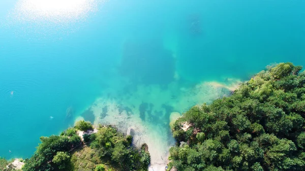 Aerial Landskap Medelhavet Med Turkost Vatten — Stockfoto