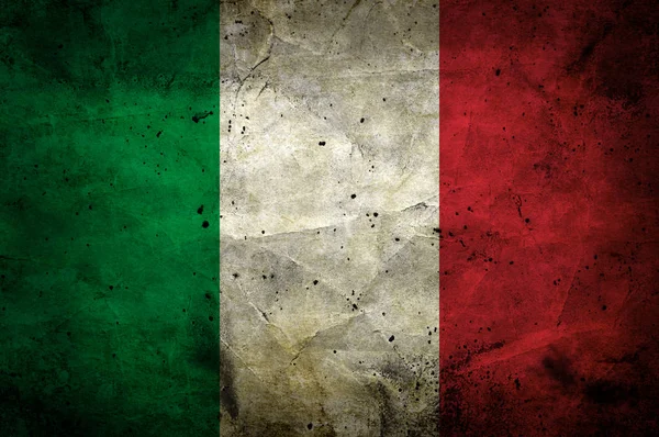 グランジ背景としてイタリア国旗 — ストック写真