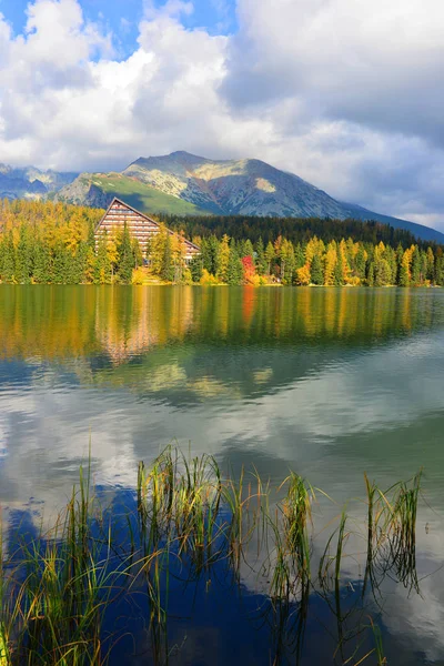 Őszi Táj Strbskie Pleso Szlovákia — Stock Fotó