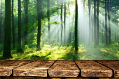 Boş tablo ile doğal arka plan bulanık