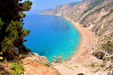 Platia Ammos beach Kefalonia, Yunanistan