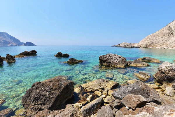 Paisaje Mediterráneo Verano Grecia — Foto de Stock