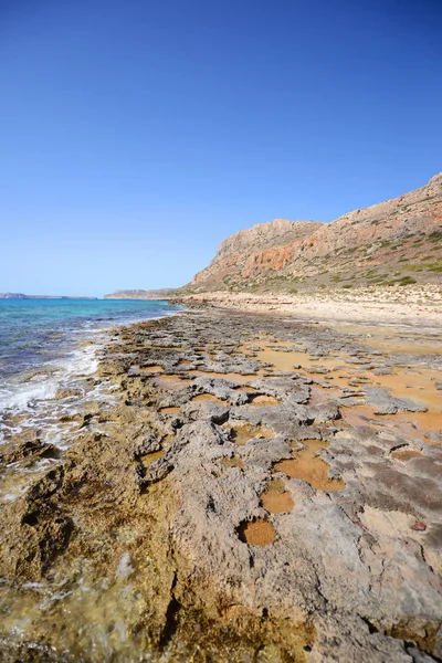 Vackra Medelhavet Landskap Med Blå Havet Grekland — Stockfoto