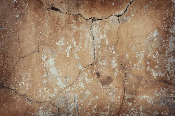 Oude Gebarsten Muur Textuur Close — Stockfoto