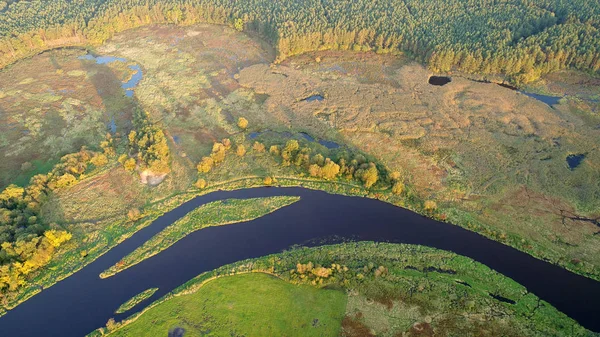 Hermoso Wiev Aéreo Río Natural — Foto de Stock