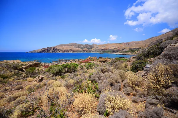 Hermoso Paisaje Mediterráneo Con Mar Azul Grecia — Foto de Stock