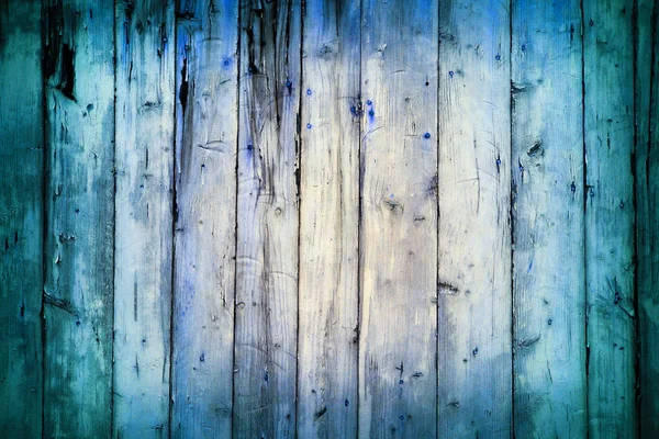 青い木の板の背景 — ストック写真