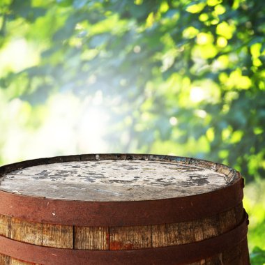 Varil üstünde için arka plan olarak montages görüntüle