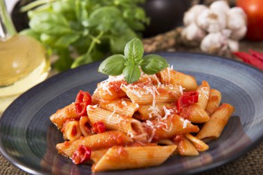 chili sos arrabiata Penne makarna