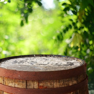 Varil üstünde için arka plan olarak montages görüntüle