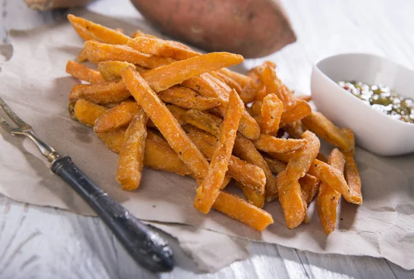 Hemmagjord Potatis Pommes Frites — Stockfoto