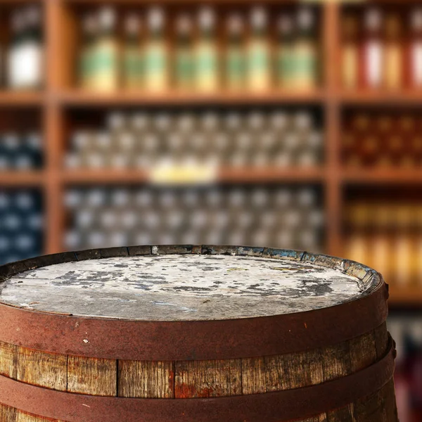 Barrel Top Background Display Montages — Stock Photo, Image