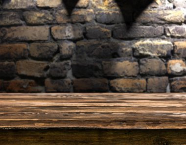 Boş woden tablo arka planı