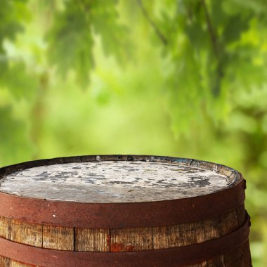 Varil üstünde için arka plan olarak montages görüntüle