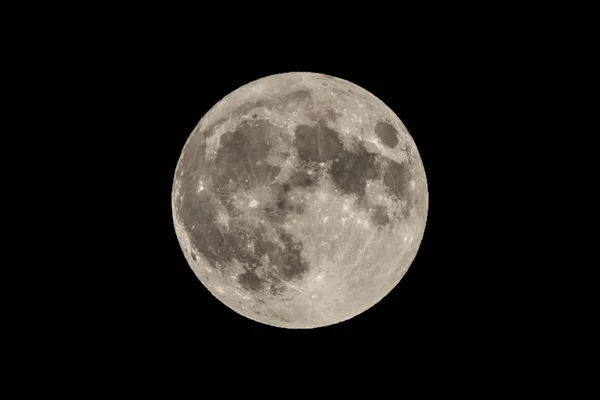 Noční Obloha Měsícem Hlubokém Vesmíru — Stock fotografie