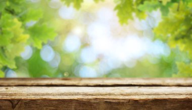 Boş woden tablo arka planı