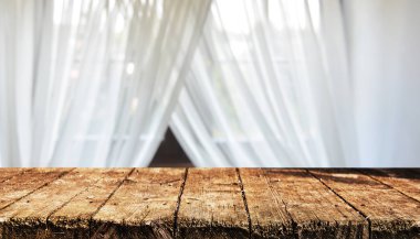 Boş woden tablo arka planı