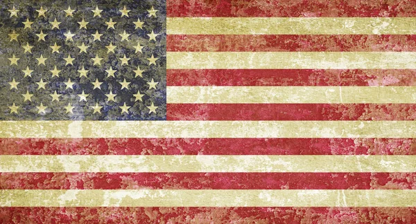 古いグランジ風化アメリカ国旗 — ストック写真