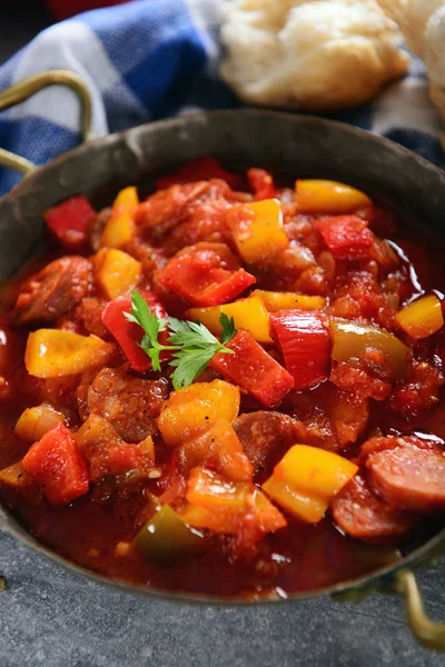 Delicioso Plato Tradicional Húngaro Letcho — Foto de Stock