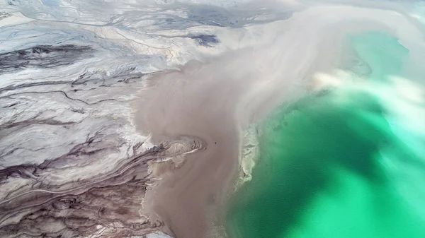 Aerial Landscape Power Plant Settler — Stock Photo, Image