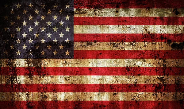 Vecchio Grunge Weathered Bandiera Usa — Foto Stock