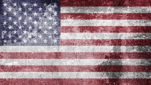 Oude Grunge Verweerde Usa Vlag — Stockfoto