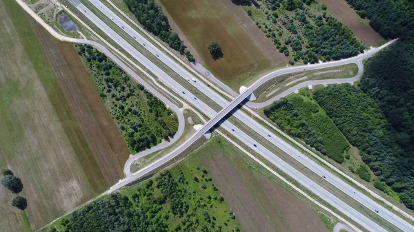Autostrady Strzał Drona — Zdjęcie stockowe