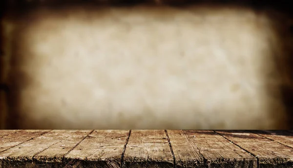 Empty Wooden Table Abstract Background — Stock Photo, Image