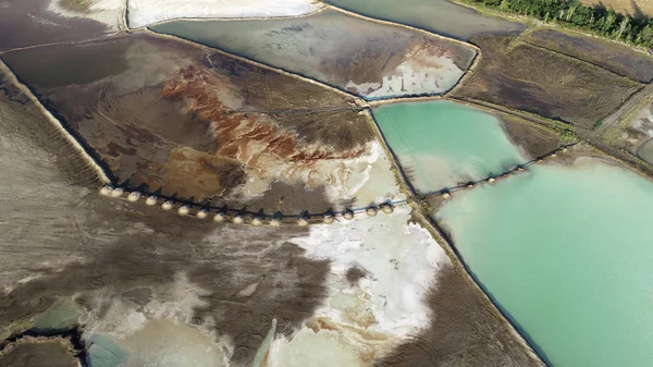 Krásné Vzdušné Krajina Jezerem Dron — Stock fotografie