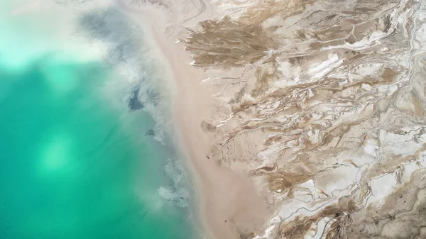 Beautiful Aerial Landscape Lake Drone — Stock Photo, Image