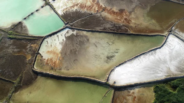 Beau Paysage Aérien Avec Lac Drone Images De Stock Libres De Droits