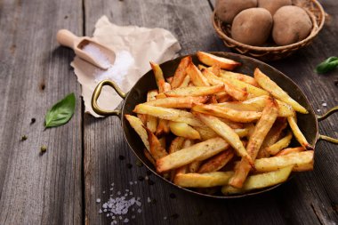 lezzetli ev yapımı patates kızartması