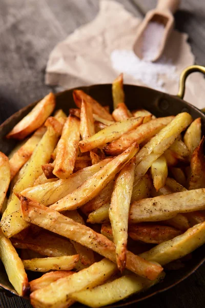 Heerlijke Zelfgemaakte Aardappel Frietjes — Stockfoto