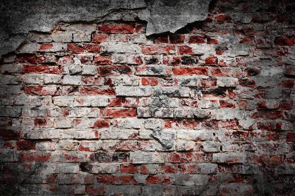 Oude Bakstenen Muur Achtergrond Textuur — Stockfoto